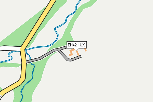 EH42 1UX map - OS OpenMap – Local (Ordnance Survey)