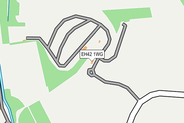 EH42 1WG map - OS OpenMap – Local (Ordnance Survey)