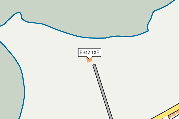 EH42 1XE map - OS OpenMap – Local (Ordnance Survey)