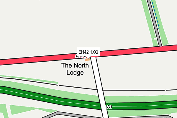 EH42 1XQ map - OS OpenMap – Local (Ordnance Survey)