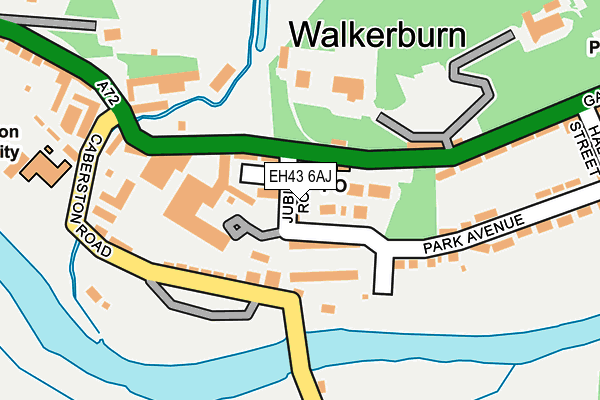 EH43 6AJ map - OS OpenMap – Local (Ordnance Survey)