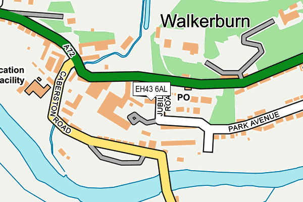 EH43 6AL map - OS OpenMap – Local (Ordnance Survey)