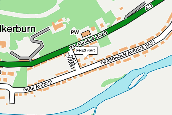 EH43 6AQ map - OS OpenMap – Local (Ordnance Survey)