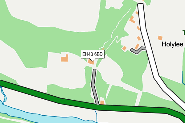 EH43 6BD map - OS OpenMap – Local (Ordnance Survey)