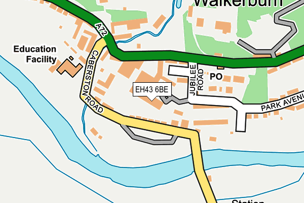 EH43 6BE map - OS OpenMap – Local (Ordnance Survey)