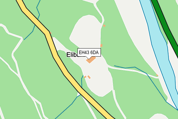 EH43 6DA map - OS OpenMap – Local (Ordnance Survey)