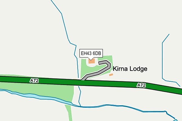 EH43 6DB map - OS OpenMap – Local (Ordnance Survey)