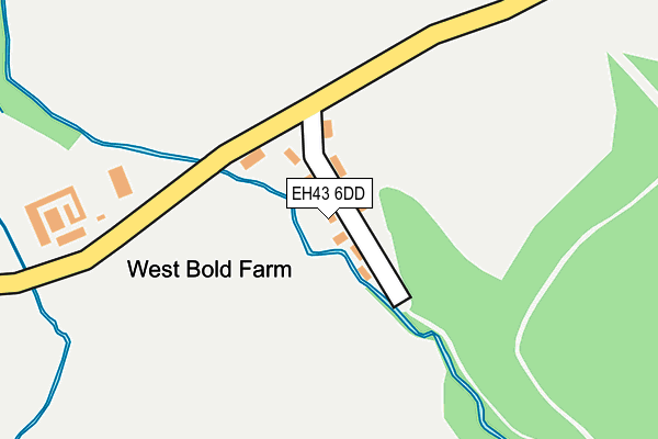 EH43 6DD map - OS OpenMap – Local (Ordnance Survey)