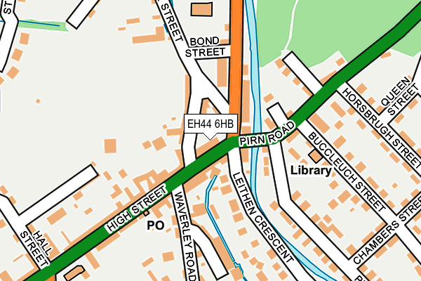 EH44 6HB map - OS OpenMap – Local (Ordnance Survey)