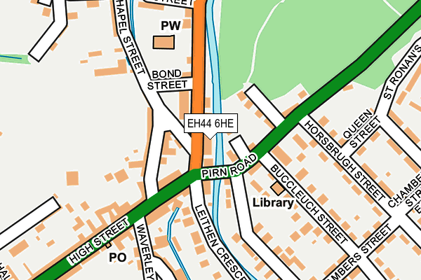 EH44 6HE map - OS OpenMap – Local (Ordnance Survey)