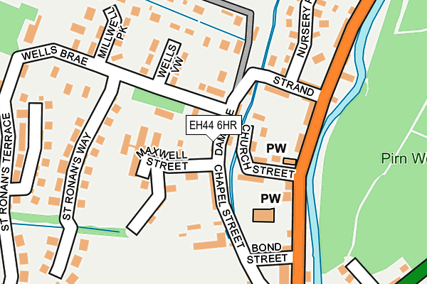 EH44 6HR map - OS OpenMap – Local (Ordnance Survey)