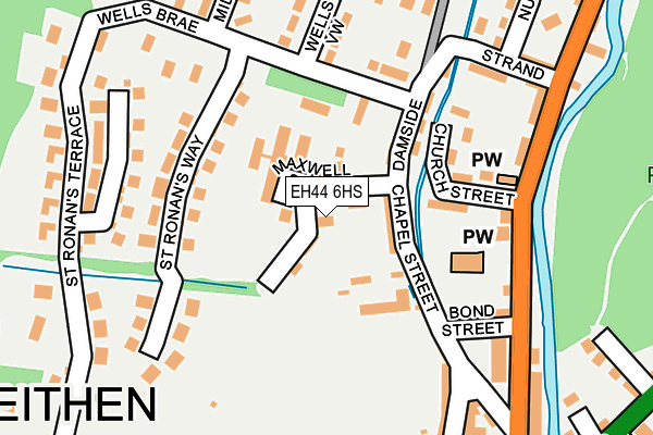 EH44 6HS map - OS OpenMap – Local (Ordnance Survey)