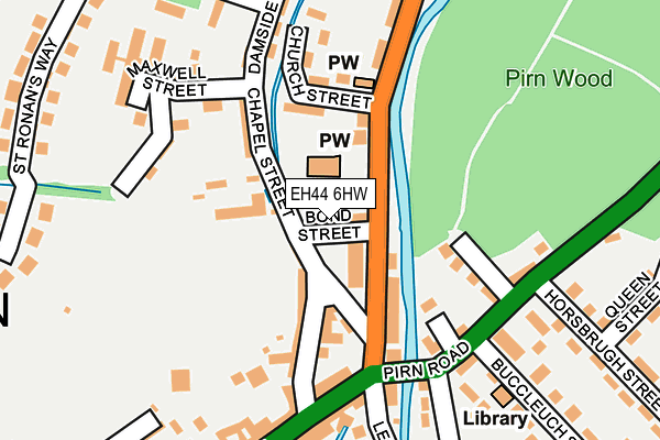 EH44 6HW map - OS OpenMap – Local (Ordnance Survey)