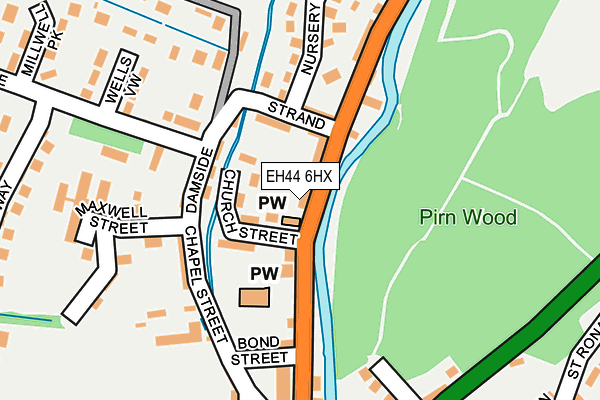 EH44 6HX map - OS OpenMap – Local (Ordnance Survey)