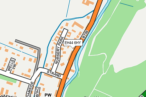EH44 6HY map - OS OpenMap – Local (Ordnance Survey)