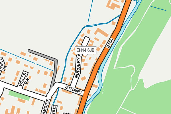 EH44 6JB map - OS OpenMap – Local (Ordnance Survey)