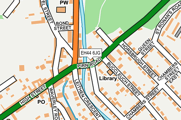 EH44 6JG map - OS OpenMap – Local (Ordnance Survey)