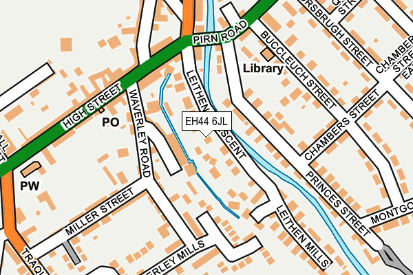 EH44 6JL map - OS OpenMap – Local (Ordnance Survey)