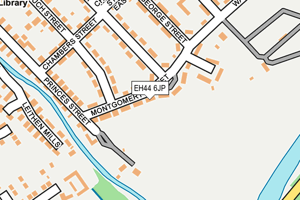 EH44 6JP map - OS OpenMap – Local (Ordnance Survey)