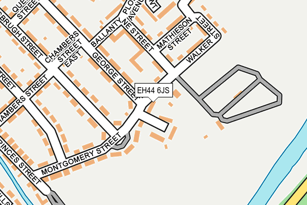 EH44 6JS map - OS OpenMap – Local (Ordnance Survey)