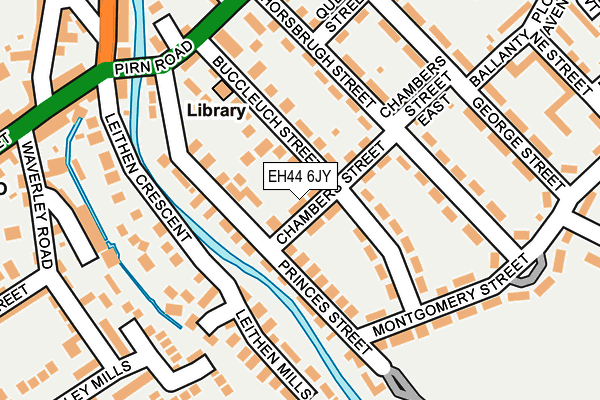 EH44 6JY map - OS OpenMap – Local (Ordnance Survey)