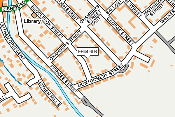 EH44 6LB map - OS OpenMap – Local (Ordnance Survey)