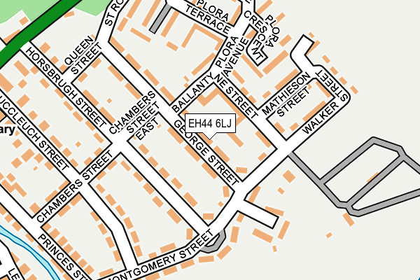 EH44 6LJ map - OS OpenMap – Local (Ordnance Survey)