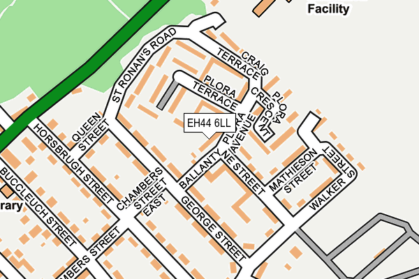 EH44 6LL map - OS OpenMap – Local (Ordnance Survey)