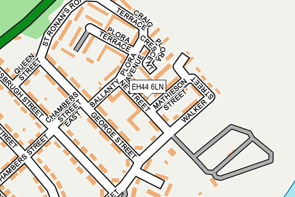 EH44 6LN map - OS OpenMap – Local (Ordnance Survey)