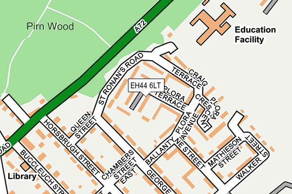 EH44 6LT map - OS OpenMap – Local (Ordnance Survey)