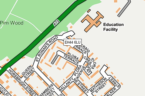 EH44 6LU map - OS OpenMap – Local (Ordnance Survey)