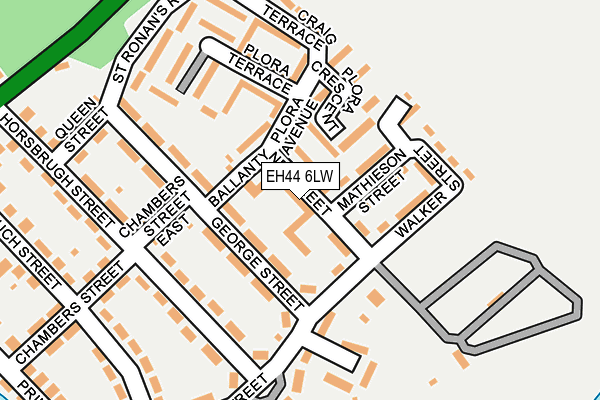 EH44 6LW map - OS OpenMap – Local (Ordnance Survey)