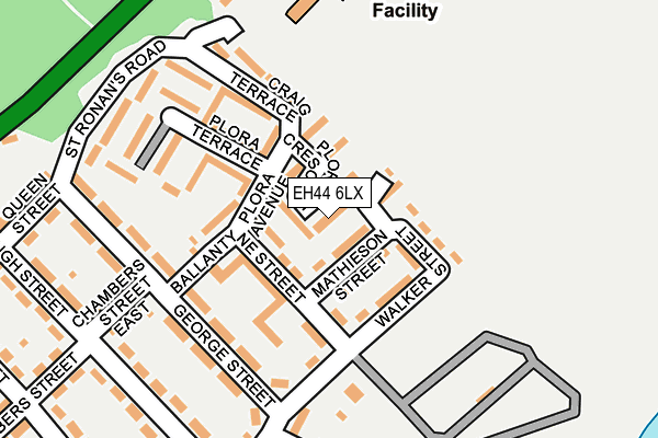 EH44 6LX map - OS OpenMap – Local (Ordnance Survey)