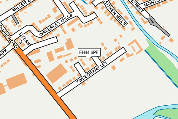 EH44 6PE map - OS OpenMap – Local (Ordnance Survey)