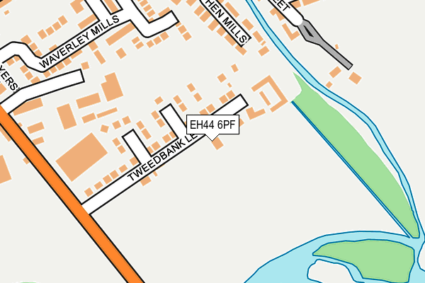 EH44 6PF map - OS OpenMap – Local (Ordnance Survey)