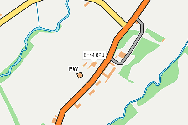 EH44 6PU map - OS OpenMap – Local (Ordnance Survey)