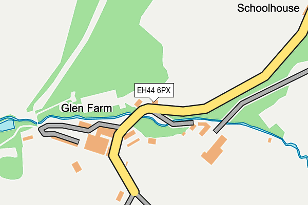 EH44 6PX map - OS OpenMap – Local (Ordnance Survey)