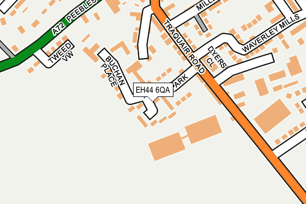 EH44 6QA map - OS OpenMap – Local (Ordnance Survey)