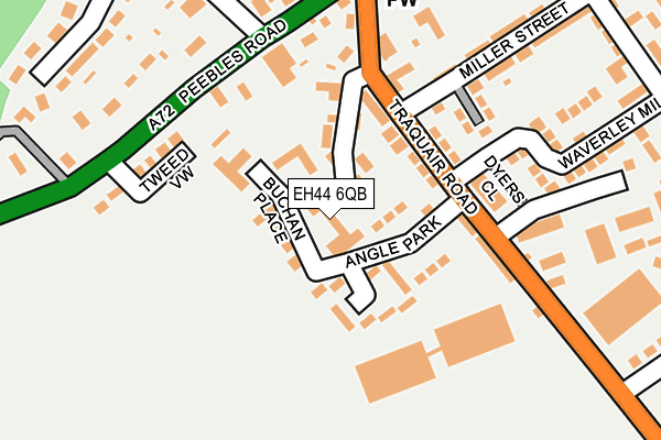 EH44 6QB map - OS OpenMap – Local (Ordnance Survey)