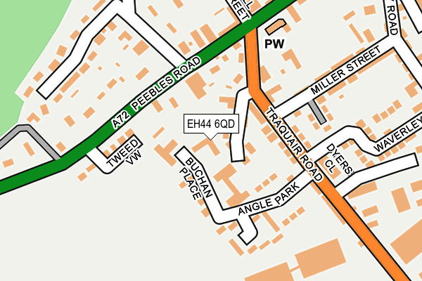 EH44 6QD map - OS OpenMap – Local (Ordnance Survey)
