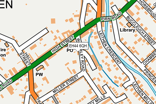EH44 6QH map - OS OpenMap – Local (Ordnance Survey)