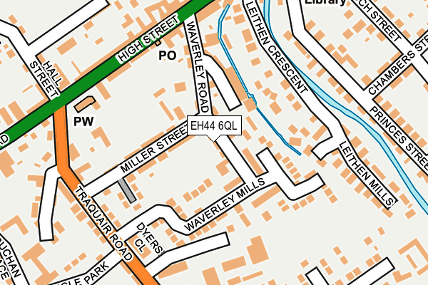 EH44 6QL map - OS OpenMap – Local (Ordnance Survey)