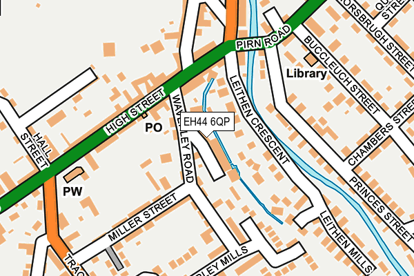 EH44 6QP map - OS OpenMap – Local (Ordnance Survey)