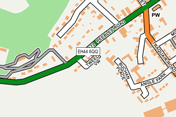 EH44 6QQ map - OS OpenMap – Local (Ordnance Survey)