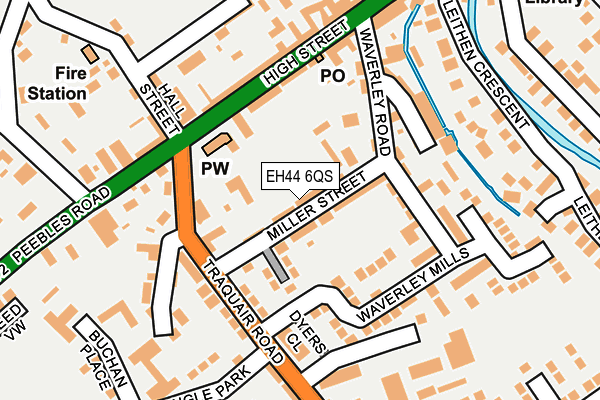EH44 6QS map - OS OpenMap – Local (Ordnance Survey)