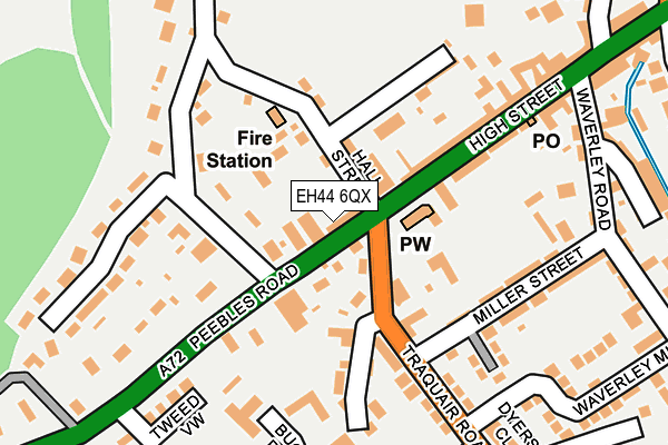 EH44 6QX map - OS OpenMap – Local (Ordnance Survey)