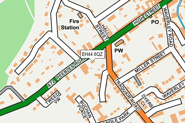 EH44 6QZ map - OS OpenMap – Local (Ordnance Survey)