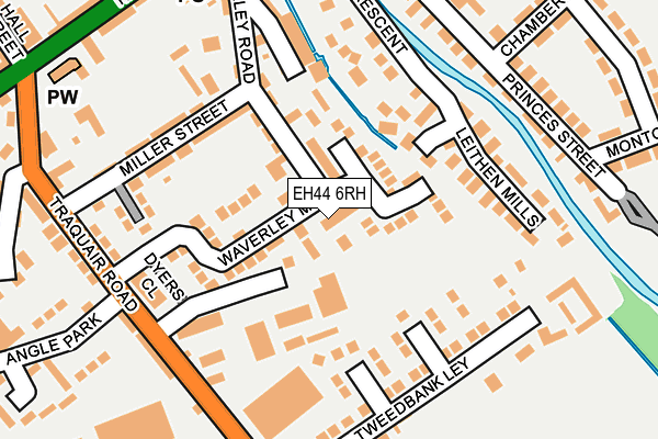 EH44 6RH map - OS OpenMap – Local (Ordnance Survey)