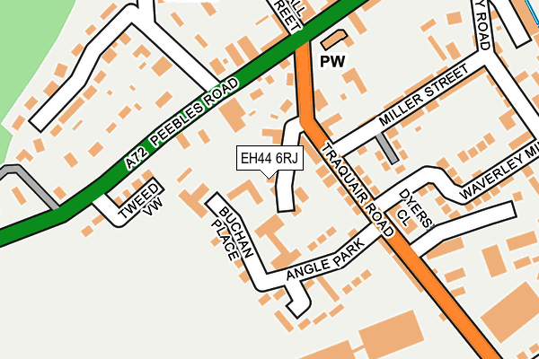 EH44 6RJ map - OS OpenMap – Local (Ordnance Survey)