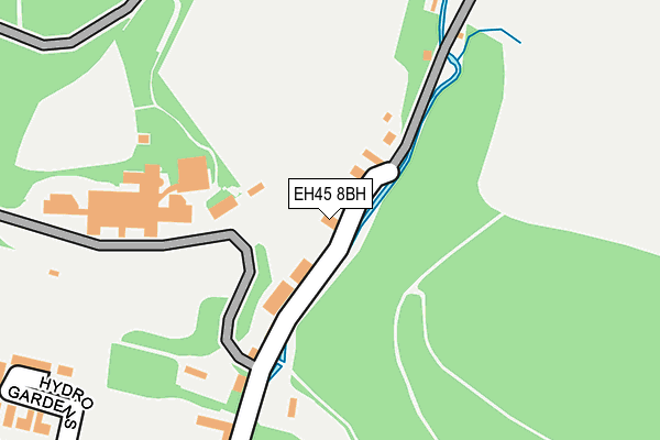 EH45 8BH map - OS OpenMap – Local (Ordnance Survey)